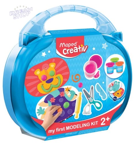 Lew z masy plastycznej w walizce zestaw dla dzieci Creativ Maped Lew z masy plastycznej w walizce zestaw dla dzieci Creativ Maped