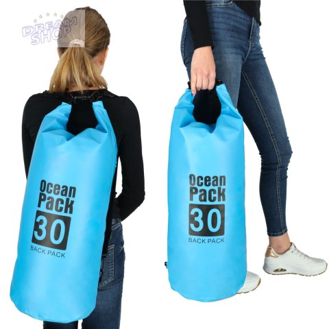 Worek wodoszczelny torba wodoodporna nadmuchiwana do kajaka deski SUP 30L Worek wodoszczelny torba wodoodporna nadmuchiwana do kajaka deski SUP 30L