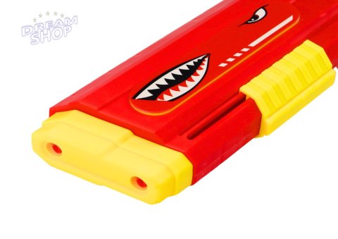 Duży Pistolet Na Wodę Rekin Pompka Czerwony 57cm Duży Pistolet Na Wodę Rekin Pompka Czerwony 57cm