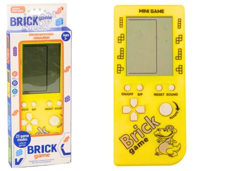 Gra Elektroniczna Konsola Tetris Brick Game 23 Poziomy Żółta Gra Elektroniczna Konsola Tetris Brick Game 23 Poziomy Żółta