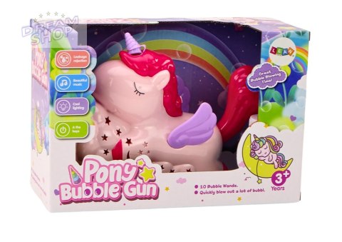 Maszyna Do Baniek Mydlanych Jednorożec Światła Dźwięki Różowy