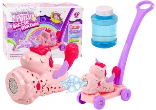 Maszyna Do Baniek Mydlanych Jeździk Jednorożec Światła Dźwięki Różowy