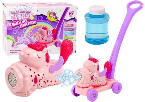 Maszyna Do Baniek Mydlanych Jeździk Jednorożec Światła Dźwięki Różowy