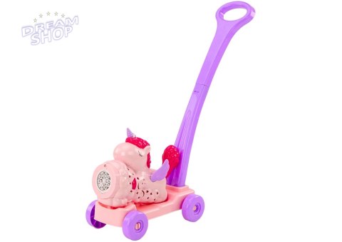 Maszyna Do Baniek Mydlanych Jeździk Jednorożec Światła Dźwięki Różowy