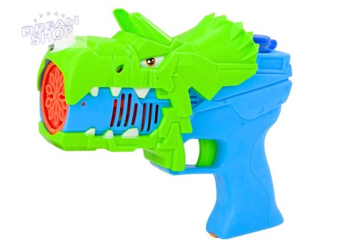 Pistolet na Bańki Mydlane Dinozaur Niebiesko- Zielony Pistolet na Bańki Mydlane Dinozaur Niebiesko- Zielony