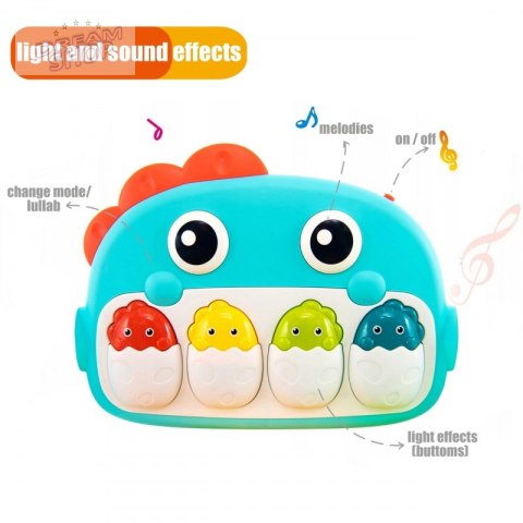 WOOPIE BABY Dino Pianino dla Niemowląt 0+ WOOPIE BABY Dino Pianino dla Niemowląt 0+