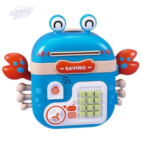 WOOPIE Elektroniczna Skarbonka Krab Plecak na Kod Niebieski WOOPIE Elektroniczna Skarbonka Krab Plecak na Kod Niebieski