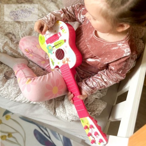 WOOPIE Gitara Akustyczna dla Dzieci Czerwona 55 cm WOOPIE Gitara Akustyczna dla Dzieci Czerwona 55 cm