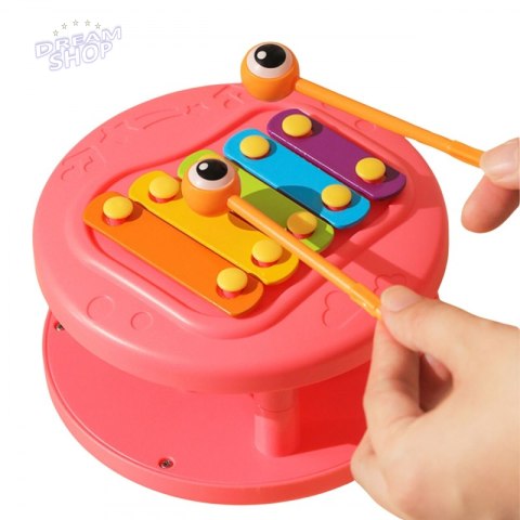 WOOPIE Ślimak do Ciągnięcia 4w1 Cymbałki Zębatki Sensoryczne Wyrzutnia + Małe Autko WOOPIE Ślimak do Ciągnięcia 4w1 Cymbałki Zębatki Sensoryczne Wyrzutnia + Małe Autko