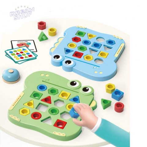 WOOPIE Układanka Montessori Dinozaur Gra Zręcznościowa Dopasuj Kształty WOOPIE Układanka Montessori Dinozaur Gra Zręcznościowa Dopasuj Kształty