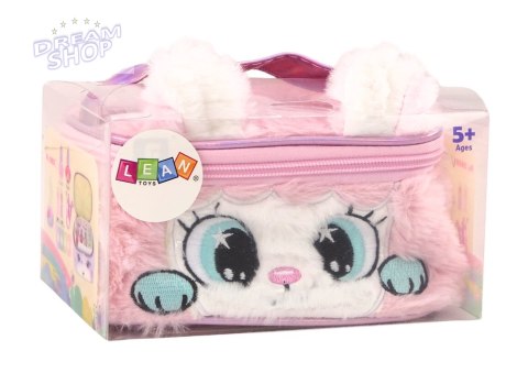 Zestaw Piękności Pluszowa Kosmetyczka Kotek Lakiery Pomadki