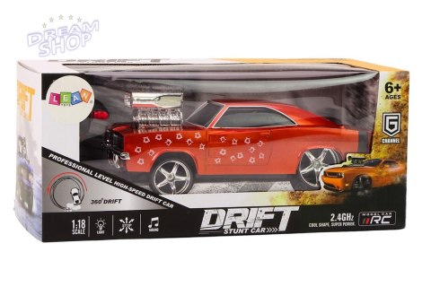 Autko Zdalnie Sterowane 1:18 Drift 360 Światła Dźwięki Czerwony