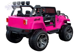 Auto na Akumulator WXE-1688 4x4 Różowy STRONG