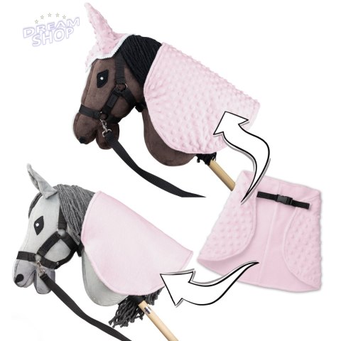 Derka i nauszniki Skippi dla Hobby Horse - różowa- prezent na dzień dziecka Derka i nauszniki Skippi dla Hobby Horse - różowa- prezent na dzień dziecka