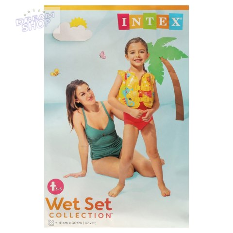 INTEX 59661 Kamizelka dmuchana kapok do pływania dla dzieci 3-5lat 18-23kg