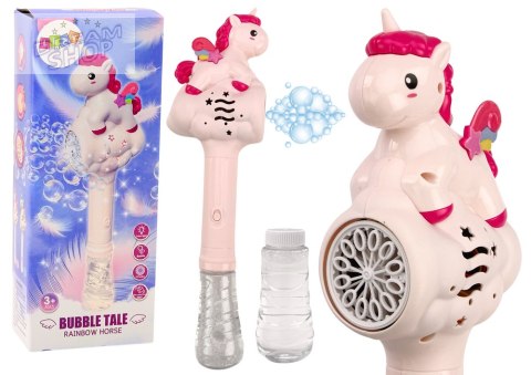 Maszynka Do Baniek Mydlanych Różdżka Jednorożec Różowa