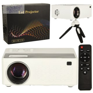 Projektor rzutnik przenośny LED TFT LCD 16:9 1920x1080 USB 20W biały