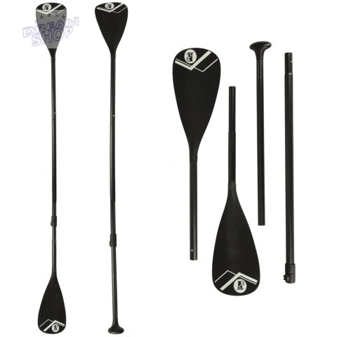 Wiosło kajakowe do deski SUP 2w1 składane aluminiowe regulowane 175 - 220 cm Wiosło kajakowe do deski SUP 2w1 składane aluminiowe regulowane 175 - 220 cm