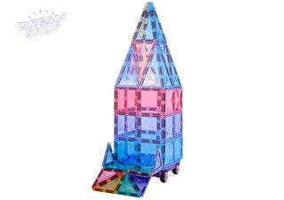 Zestaw Klocków Magnetycznych Panele 59el Kolorowe