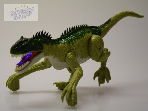 Zielony Dinozaur prehistoryczna zabawka zdalnie sterowana na pilota RC0632