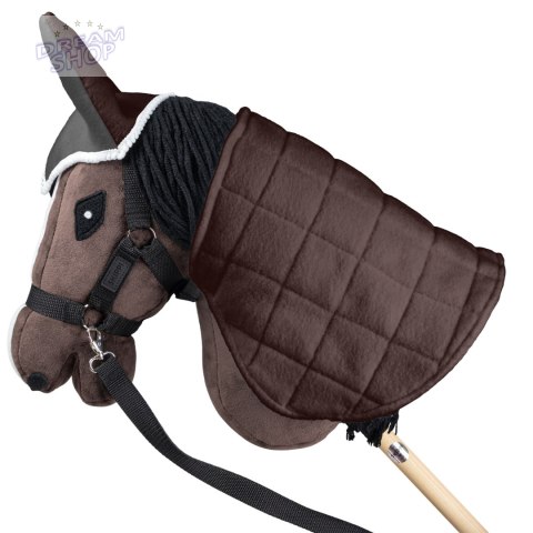 Derka dwustronna i nauszniki Skippi dla Hobby Horse - brązowa - szara Derka dwustronna i nauszniki Skippi dla Hobby Horse - brązowa - szara