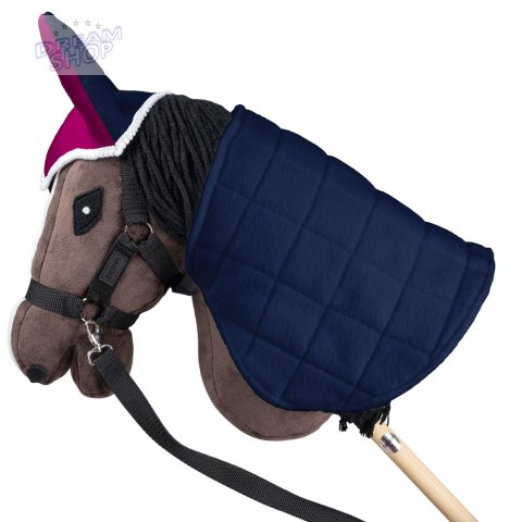 Derka dwustronna i nauszniki Skippi dla Hobby Horse - fuksja i granat Derka dwustronna i nauszniki Skippi dla Hobby Horse - fuksja i granat