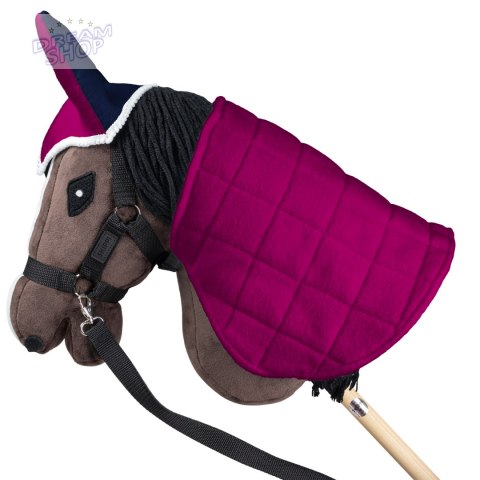 Derka dwustronna i nauszniki Skippi dla Hobby Horse - fuksja i granat Derka dwustronna i nauszniki Skippi dla Hobby Horse - fuksja i granat