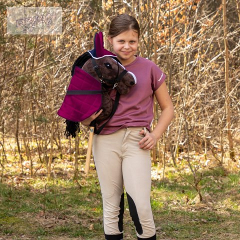 Derka dwustronna i nauszniki Skippi dla Hobby Horse - fuksja i granat Derka dwustronna i nauszniki Skippi dla Hobby Horse - fuksja i granat