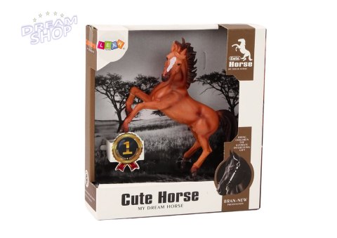 Figurka Konia Brązowy Koń Stojący Stajnia Farma Cute Horse Figurka Konia Brązowy Koń Stojący Stajnia Farma Cute Horse