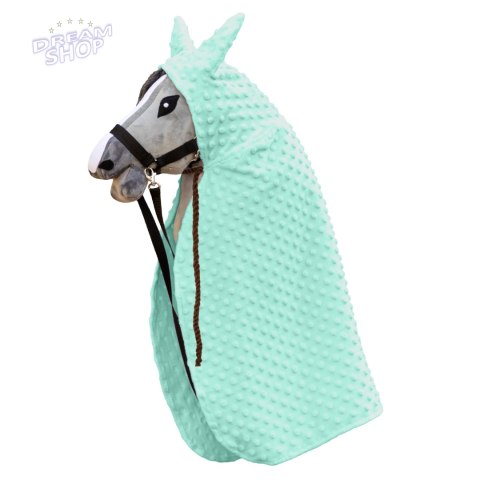 Peleryna Skippi dla Hobby Horse - miętowa - długa derka - kropierz Peleryna Skippi dla Hobby Horse - miętowa - długa derka - kropierz