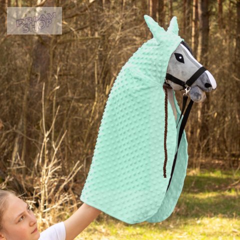 Peleryna Skippi dla Hobby Horse - miętowa - długa derka - kropierz Peleryna Skippi dla Hobby Horse - miętowa - długa derka - kropierz