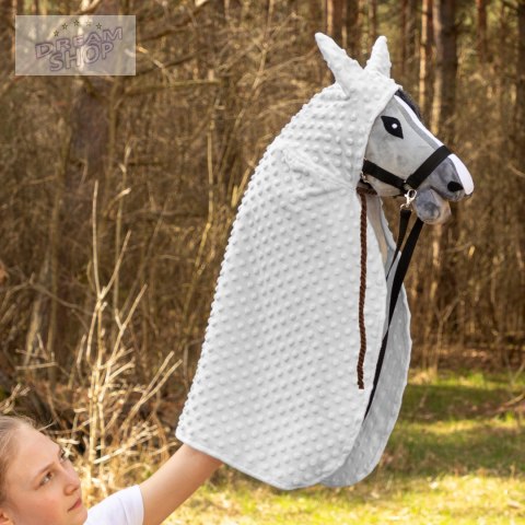 Peleryna Skippi dla Hobby Horse - szara - długa derka - kropierz Peleryna Skippi dla Hobby Horse - szara - długa derka - kropierz