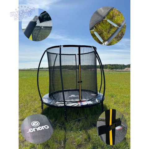 TRAMPOLINA ENERO Z SIATKĄ WEWNĘTRZNĄ fi244CM PREMIUM TRAMPOLINA ENERO Z SIATKĄ WEWNĘTRZNĄ fi244CM PREMIUM