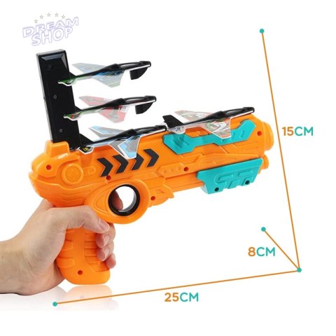 WOOPIE Pistolet Wyrzutnia Samolotów Automtyczna + 4 Samoloty WOOPIE Pistolet Wyrzutnia Samolotów Automtyczna + 4 Samoloty