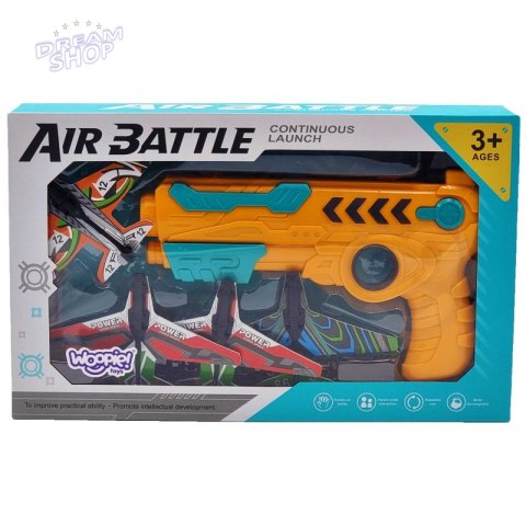 WOOPIE Pistolet Wyrzutnia Samolotów Automtyczna + 4 Samoloty WOOPIE Pistolet Wyrzutnia Samolotów Automtyczna + 4 Samoloty