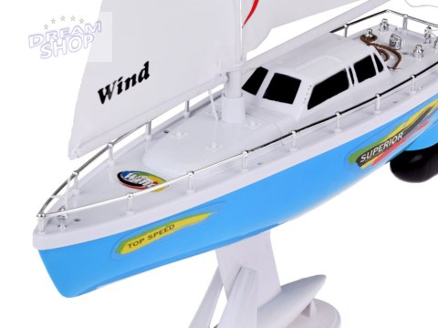 Zdalnie sterowany Jacht żaglowy Żaglówka na pilota koło sterowe RC0639 Zdalnie sterowany Jacht żaglowy Żaglówka na pilota koło sterowe RC0639