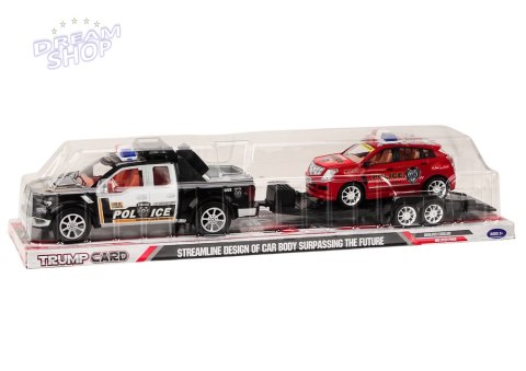 Policyjny Zestaw Auto Pickup Terenowe Laweta Przyczepa Policja Policyjny Zestaw Auto Pickup Terenowe Laweta Przyczepa Policja