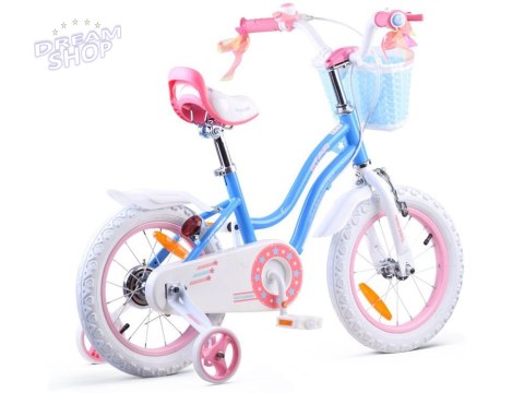 RoyalBaby Rower dziewczęcy STAR GIRL 14cal niebieski RB14G-1 RoyalBaby Rower dziewczęcy STAR GIRL 14cal niebieski RB14G-1