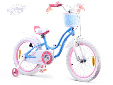RoyalBaby Rower dziewczęcy STAR GIRL 18" koszyk kółka boczne RB18G-1 RoyalBaby Rower dziewczęcy STAR GIRL 18" koszyk kółka boczne RB18G-1