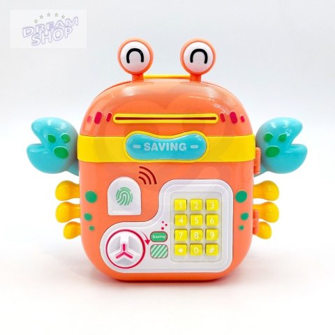 WOOPIE Elektroniczna Skarbonka Krab Plecak na Hasło Pomarańczowy WOOPIE Elektroniczna Skarbonka Krab Plecak na Hasło Pomarańczowy