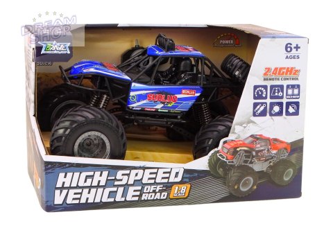 Auto Terenowe Zdalnie Sterowane RC 1:8 Amortyzatory Niebieskie