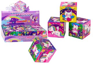 Magiczna Kostka Układanka Edukacyjna Jednorożce Puzzle Gra Logiczna