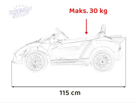 Pojazd Lamborghini Invencible Czerwony