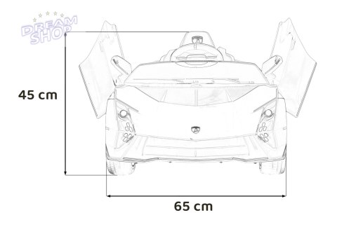 Pojazd Lamborghini Invencible Czerwony