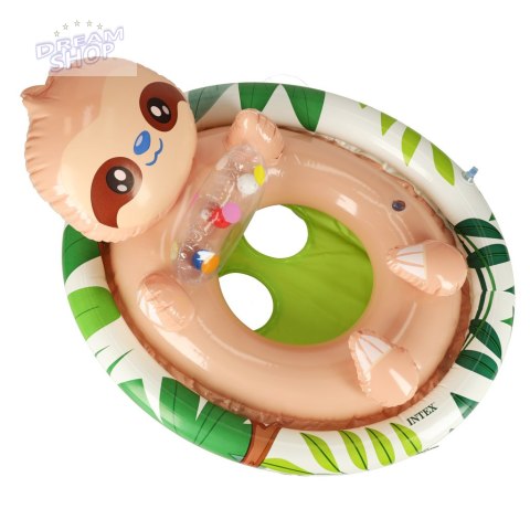 INTEX 59570 Kółko do pływania dla niemowląt koło pontonik dla dzieci dmuchany z siedziskiem leniwiec max 23kg 3-4lata