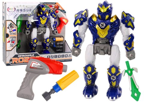 Robot Do Skręcania Broń Wiertarka Śrubokręt Światła Dźwięk Granatowy
