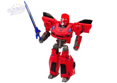 Auto-Robot 2w1 Transformacja Sportowy Czerwony