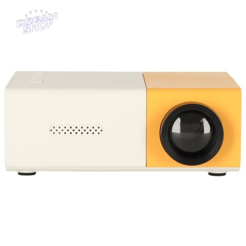Mini projektor rzutnik przenośny dla dzieci LED TFT LCD 1920x1080 24-60" USB HDMI 12V pomarańczowo-biały Mini projektor rzutnik przenośny dla dzieci LED TFT LCD 1920x1080 24-60" USB HDMI 12V pomarańczowo-biały