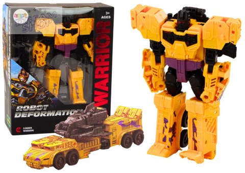 Robot-Czołg Z Bronią 2w1 Transformacja X-Warrior Żółty
