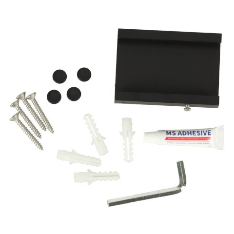 Suszarka na pranie wieszak ścienny składany czarny 90cm